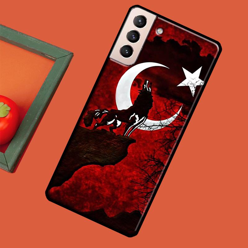 Турция Турецкий флаг Мягкий чехол для Samsung Galaxy S23 S22 S21 Ultra Note 20 Note 10 S8 S9 S10 Plus S20 FE Чехол