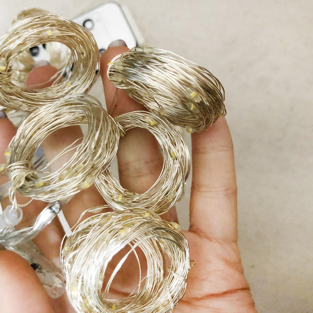 100 светодиодных USB-гирлянд для украшения садовой вечеринки, водонепроницаемая гирлянда