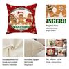 1/4Pcs Red Christmas Pillowcases, Hot Cocoa Gingerbread Bakery Design Cushion Covers, Farmhouse Christmas Decorations