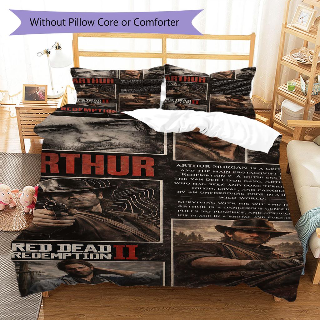 Arthur Bedding Quilt Set Quilt Cover Pillowcase Home Decoration Birthday Gift (1 * duvet cover + 2 * pillowcase, without core)