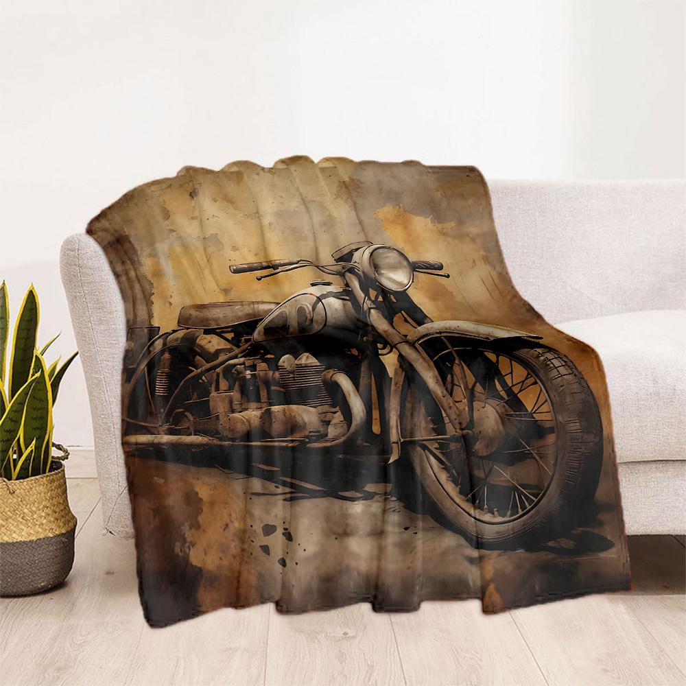 Motocross Adventure Sport Flannel Blanket - Soft and Suitable for Sofas, Beds, Offices, Travel, All Seasons, and The Best Gift for The Holidays.