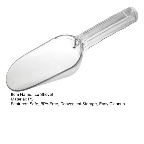 Ice Scoop with Ergonomic Anti-slip Handle Ice Shovel Food Candy Scoop BPA Free Ice Ladle for Ice Maker Ice Cream Pets Food