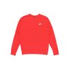 Nike Спортивная одежда Club French Terry вышитый логотип круглый вырез толстовка мужская топы университетский красный BV2667-657
