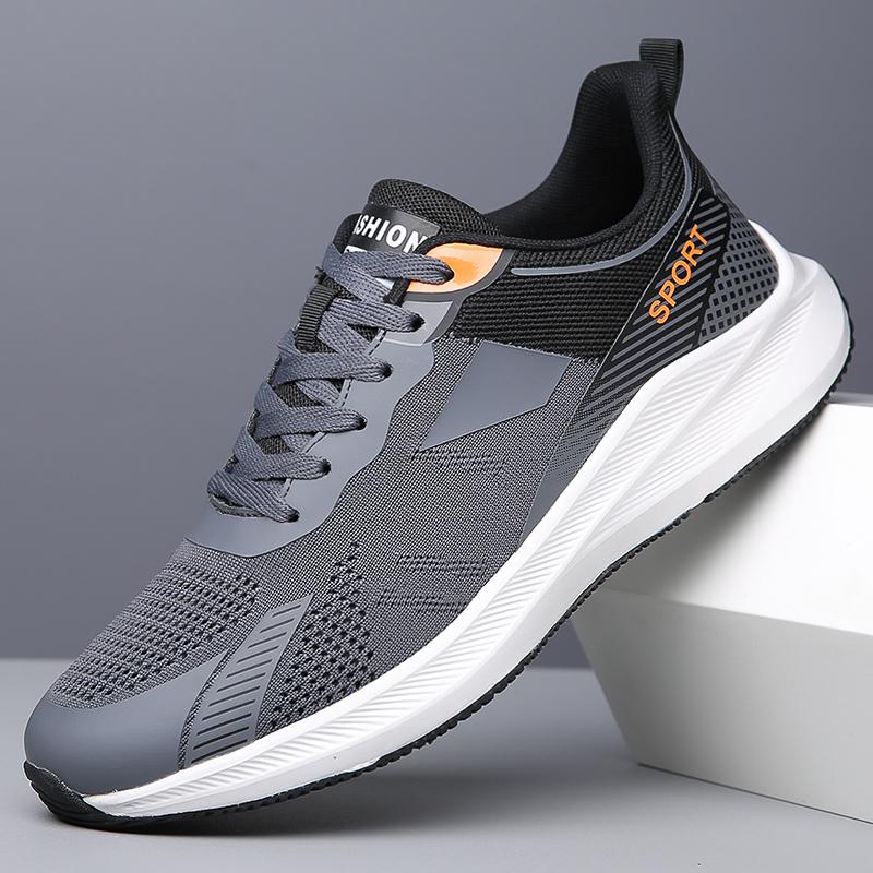 Мужские кроссовки для бега, легкая спортивная обувь, дышащая сетчатая повседневная спортивная обувь, нескользящая уличная мужская обувь, прочная.