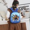 Durable Nylon Toddler Backpack With Cartoon Characters For Boys And Girls