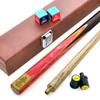 CUESOUL Hand Splice 2 Piece Joint Snooker 1 Cue Case Joint Protector 2 Chalks 57" + + + (CSSC-D421)