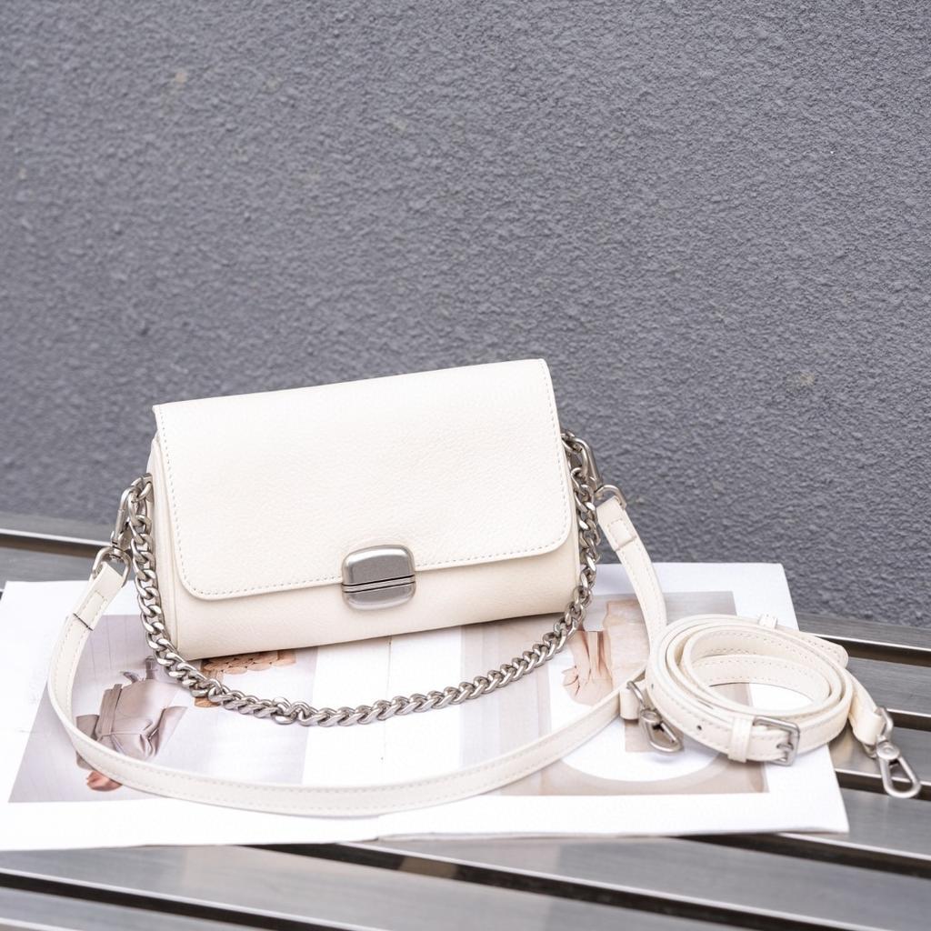 Мягкая кожаная цилиндрическая женская сумка кожаная женская сумка через плечо сумка для поездок на работу на цепочке маленькая сумка через плечо на одно плечо сумка через плечо для мам Niche