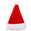 Christmas Hat, Santa Hat, Pack of 2, Red Christmas Party Hat, Christmas Hat, Plush, Thick Santa Hat for Children and Adults