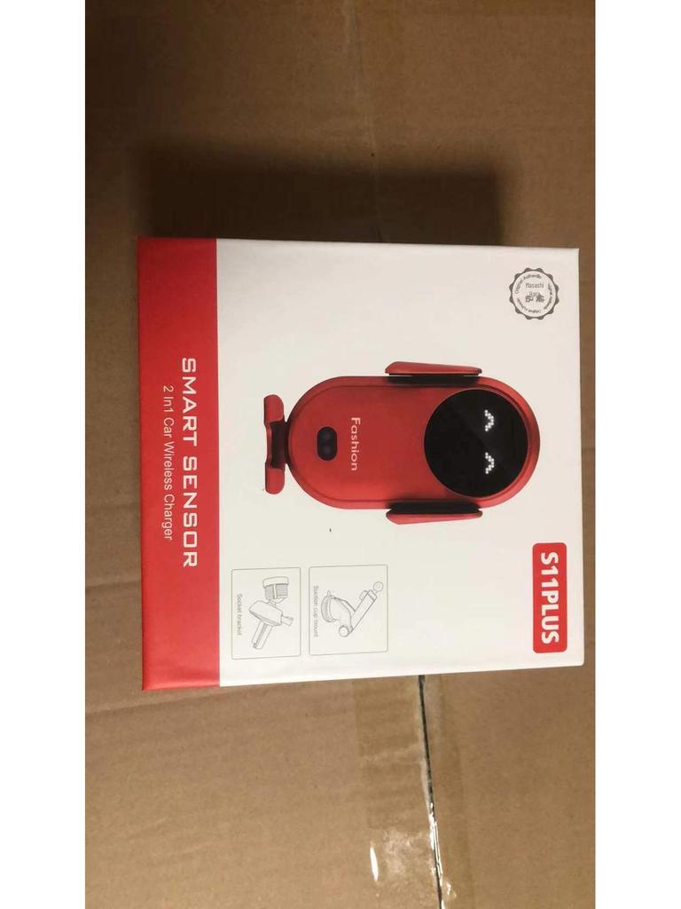 S11 Инфракрасное индукционное беспроводное автомобильное зарядное устройство, 10 Вт/15 Вт, держатель для телефона с быстрой зарядкой и звуковыми эффектами