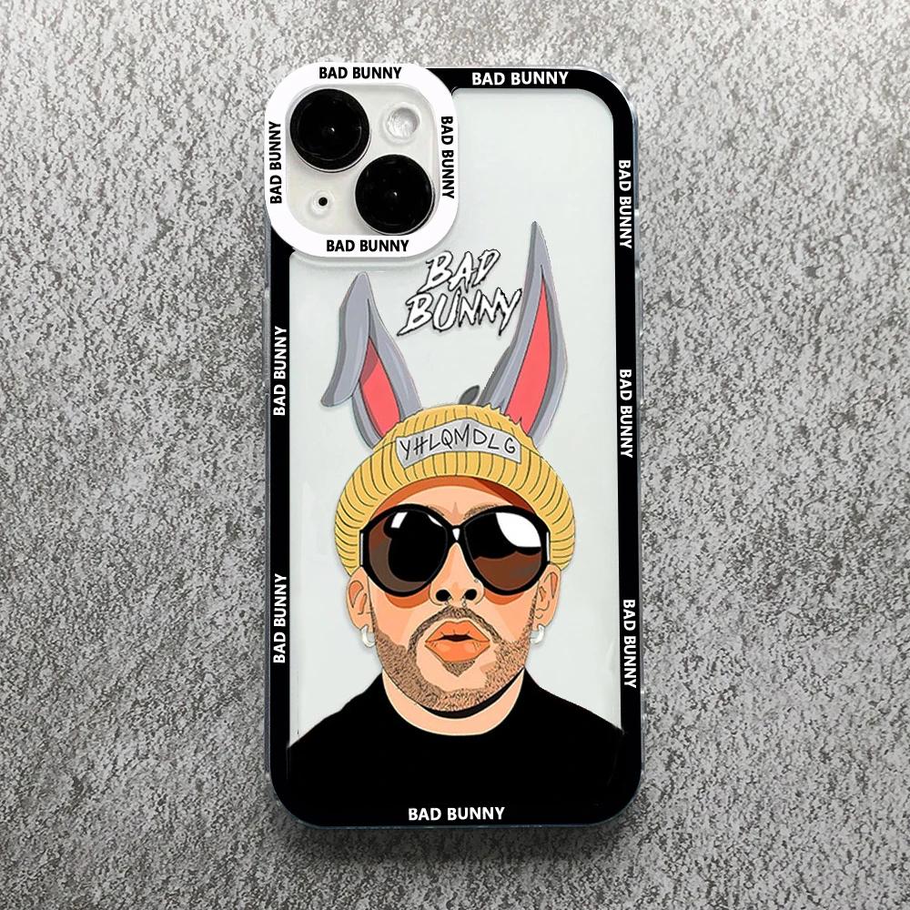 Yo Perreo Sola Bad Bunny Maluma Phone Case For iPhone 11 12 13 14 15 Pro Max Mini XS X XR SE 7 8 Plus Cover Transparent Fundas