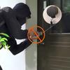 Замок на стеклянную дверь из нержавеющей стали с двойными ригелями, черного цвета, с ручкой, легкая установка, с замком-цепочкой, замок контроля доступа