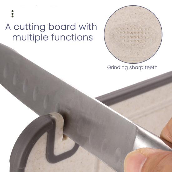 Двусторонняя разделочная доска с ручкой Разделочная доска из нержавеющей стали для мяса