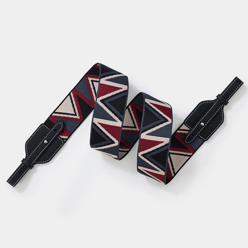 Жаккардовый широкий плечевой ремень для сумок Basket, Lindy и Pig Nose