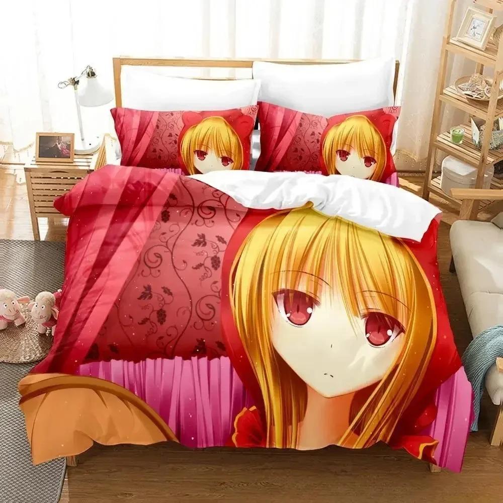 Постельное белье Pet Girl Of Sakurasou Односпальное Полуторное Двуспальное Евро King Size Комплект постельного белья для спальни взрослого ребенка Пододеяльники 3D Аниме Кровать