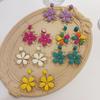 Handmade Bohemian Earrings Summer Women Jewelry Colorful Flower Earrings  Gifts