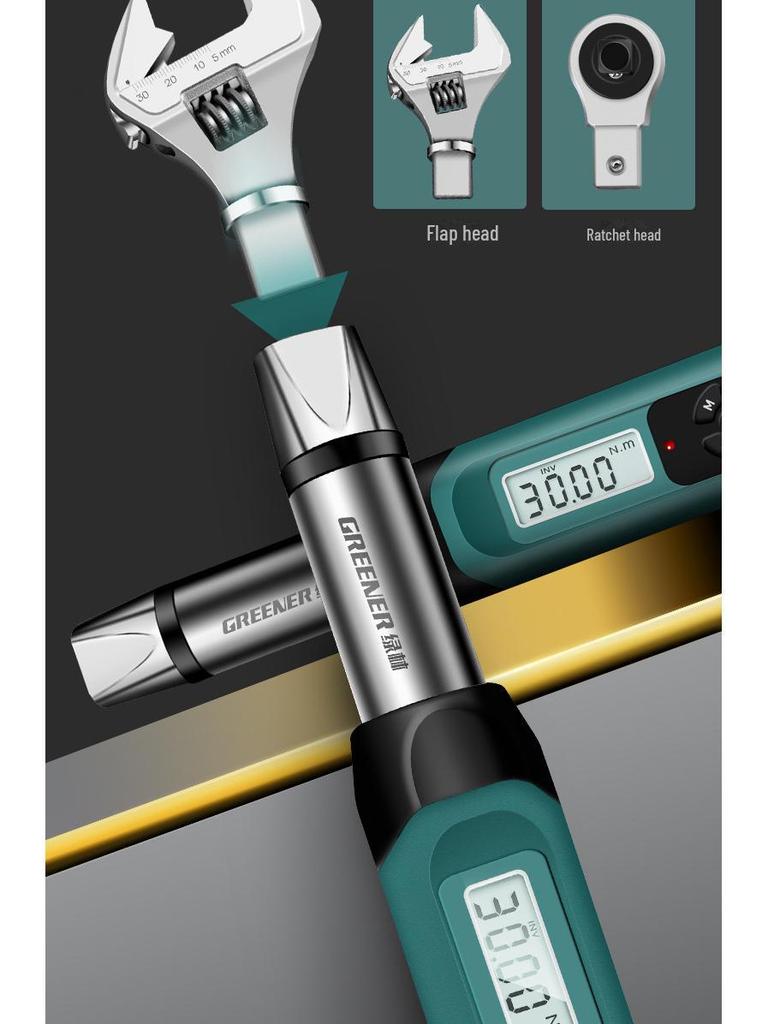 Цифровой динамометрический ключ Green Forest: Высокоточный, регулируемый, электронный тестер крутящего момента