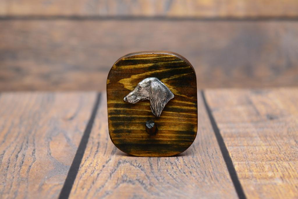 Saluki, Persian Greyhound, Arabian hound, Gazelle hound – Leash hanger, medal hanger with dog | Art-Dog