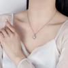 ANENJERY Модные серебряные ожерелья, серьги, браслеты, комплекты ювелирных изделий, элегантные ювелирные изделия с кристаллами и цирконием, женский свадебный комплект украшений