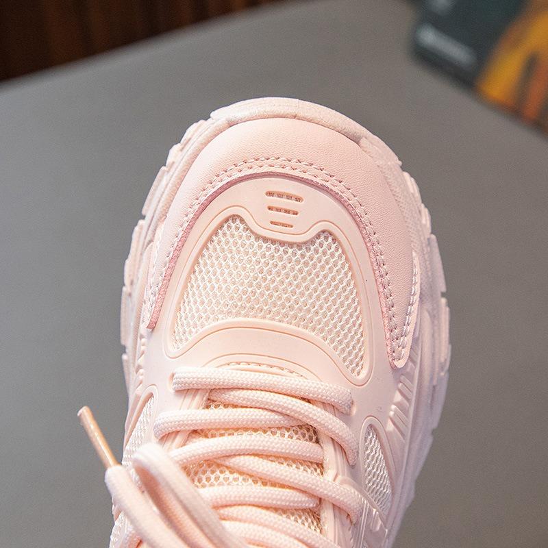 Обувь для девочек, весенняя детская спортивная обувь, сетчатая дышащая обувь для маленьких девочек, нескользящая повседневная обувь для бега для мальчиков