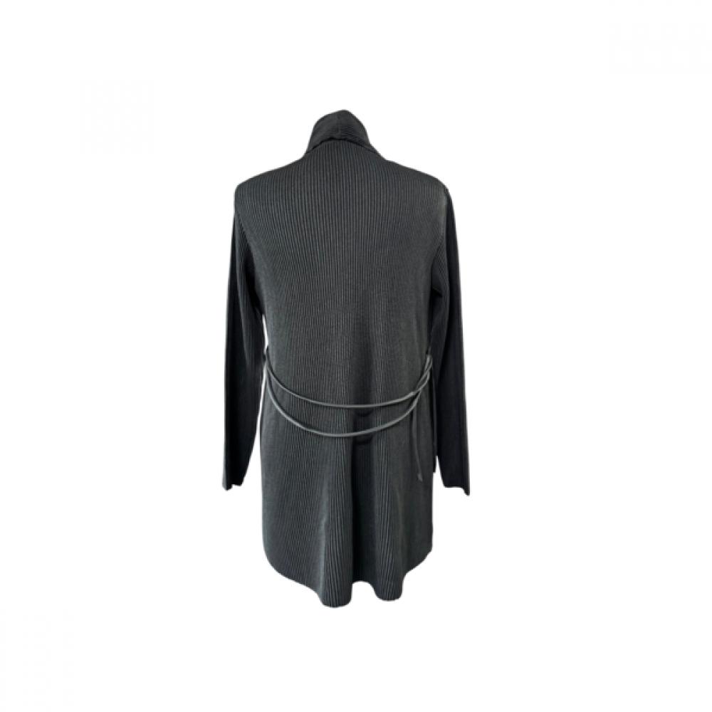 Specchio Open Shawl Collar Cardigan Back Waist Ribbon 461 806