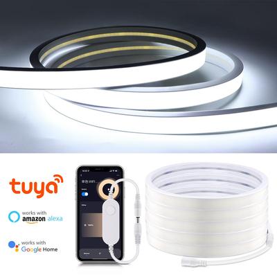 Tuya Smart WiFi APP DC 24 В COB Light Светодиодная лента Неоновая лента из силикагеля Подсветка DIY Украшение дома работает с Alexa Google Home
