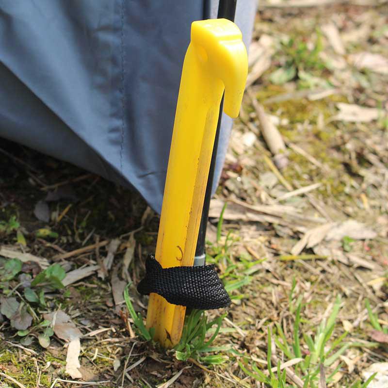 10 шт. Пластиковые гвозди для ведра Палатка Брезент Грунт Кемпинг Желтые Колышки для палатки Аксессуар Наружные Крепежные колышки Путешествия