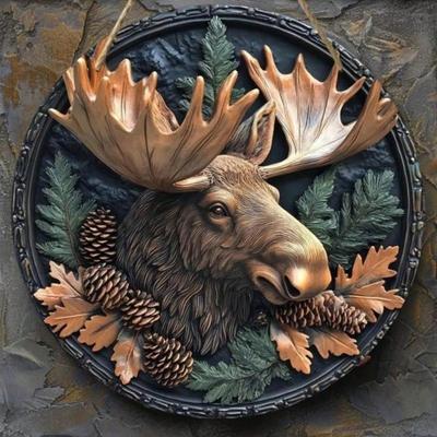 Металлический знак-плакат с лосем, настенный декор для паба, кухни, кафе, домашнего офиса