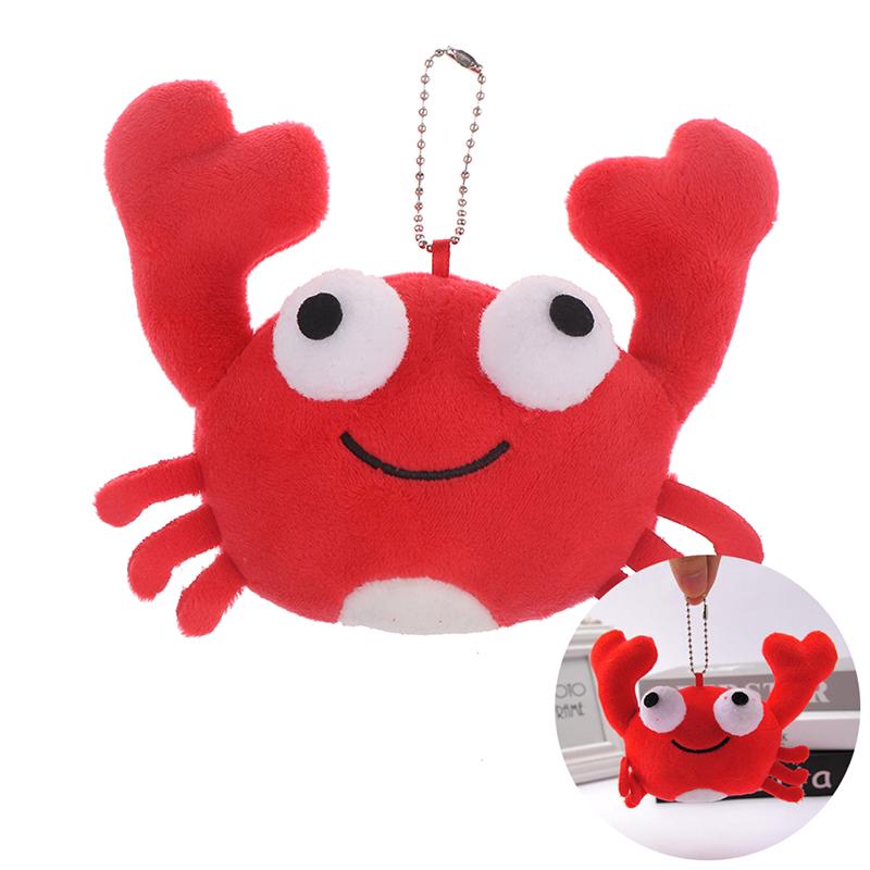 Красный краб плюшевая игрушка кулон брелок мягкая плюшевая игрушка милое животное чучело плюша