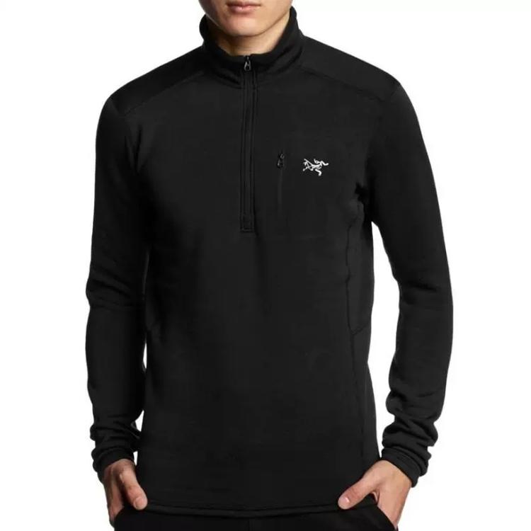 Arcteryx Толстовки Мужские Черный/Черный Круглый вырез Умеренная Обычный 16261-