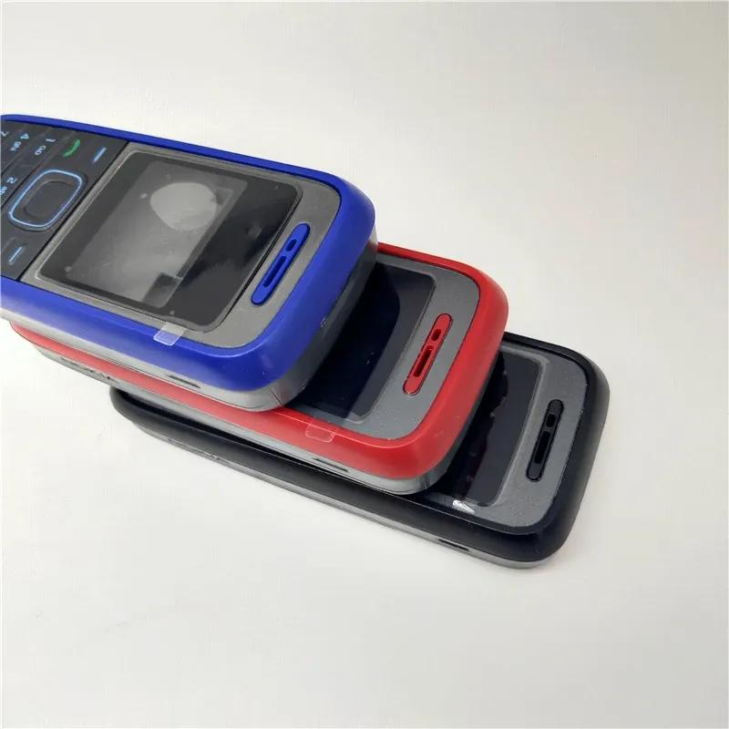 10 шт./лот Высококачественный корпус для Nokia 1200 1208 Полный комплект корпуса мобильного телефона Клавиатура на английском языке
