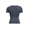 Under Armour Однотонная дышащая повседневная спортивная футболка с коротким рукавом для женщин, топы, серый цвет 1379149-044