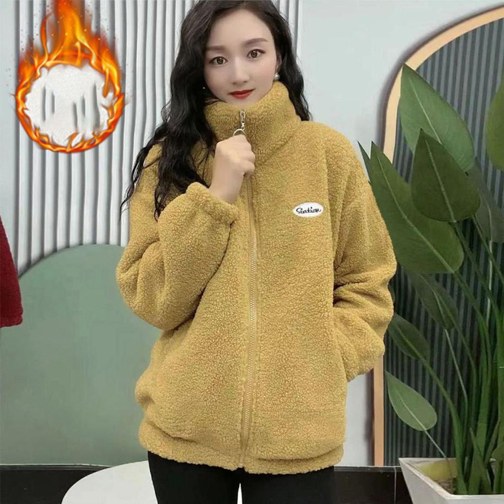 Зимнее женское пальто из овечьей шерсти, бархатная хлопковая куртка, женское пальто, утолщенное, теплая женская верхняя одежда, одежда для мам, большие размеры