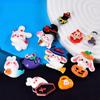 Halloween Resin Small Accessories Ghost Rabbit Hair Clips Jewelry Accessories Phone Cases Cream Glue Accessories