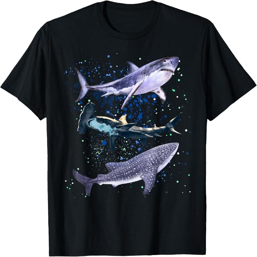Great White Shark Lover Ocean Animal Aquarium Tee T-Shirt