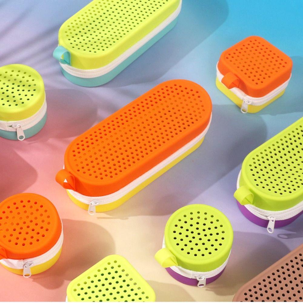 Dual-Sided Myopia Glasses Case Silicone Sun Glasses Protection Box  Swimmers