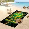Norwich City Personalized Printed Beach Towel Soccer Logo Support Custom Name Text Absorbent Towel For Sport Travel Special Gift