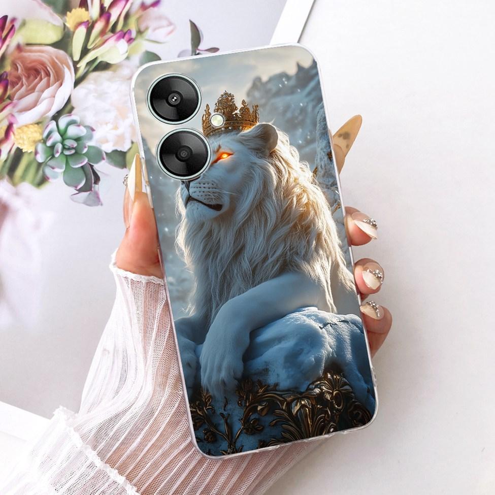 Clear Casing For Redmi 13R 5G Cover For Redmi 13C 5G Case Cute Cat Luxury Fashion Butterfly Funny Painted