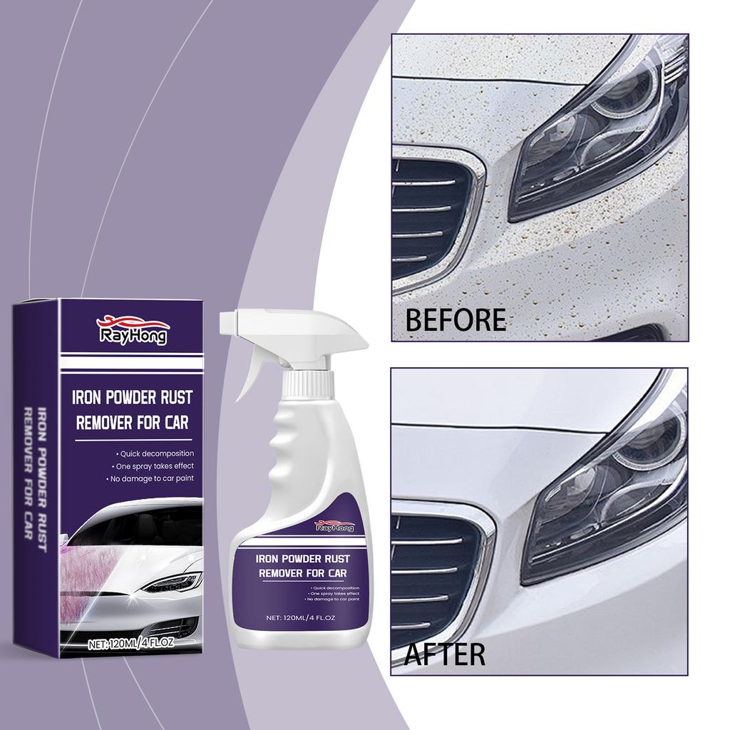 Rayhong Car Iron Powder Rust Remover Car Paint Stain Remover Rust Polishing Cleaning Sparking Renovation Maintenance