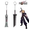 Final Fantasy 7 VII Remake Брелок-ключ Меч Клауд Страйф Брелок-ключ Buster Брелки Аксессуары для игры Брелок для ключей автомобиля llaveros