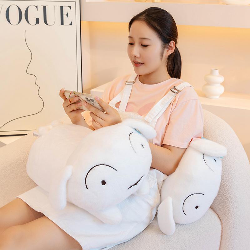 40/50см Нохара Сиро Мягкий Белый Плюшевый Пес Мягкая Игрушка Щенок Плюшевая Игрушка Спящая Кукла Подарки на День Рождения Девочка Ребенок