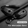 Кожаный чехол для ключа автомобиля для Mercedes Benz A C E S G Class GLC CLE CLA W177 W205 W213 W222 X167 AMG Аксессуары для брелка автомобиля