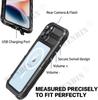 Роскошный металлический водонепроницаемый чехол для iPhone 15 Pro Max 15 Plus со встроенной защитой экрана, прочный военный чехол для защиты от падений