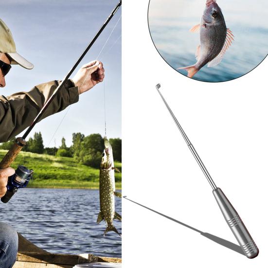 Stainless Steel Fish Hook Remover Quick Fishhook Detacher Security Extractor Disconnect Removal Tools Descending Device Fishing Accessories