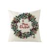 New Christmas Throw Pillow Cover Home Sofa Living Room Linen Bedside Cushion Cushion Cover Print