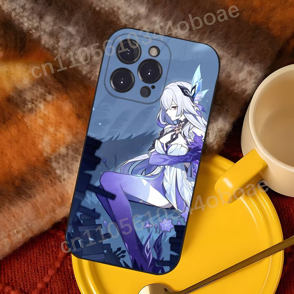 Чехол для телефона Genshin Impact S-Skirk для iPhone 17,16,15,14,13,12,11,Pro,Max,Plus Ударопрочный чехол