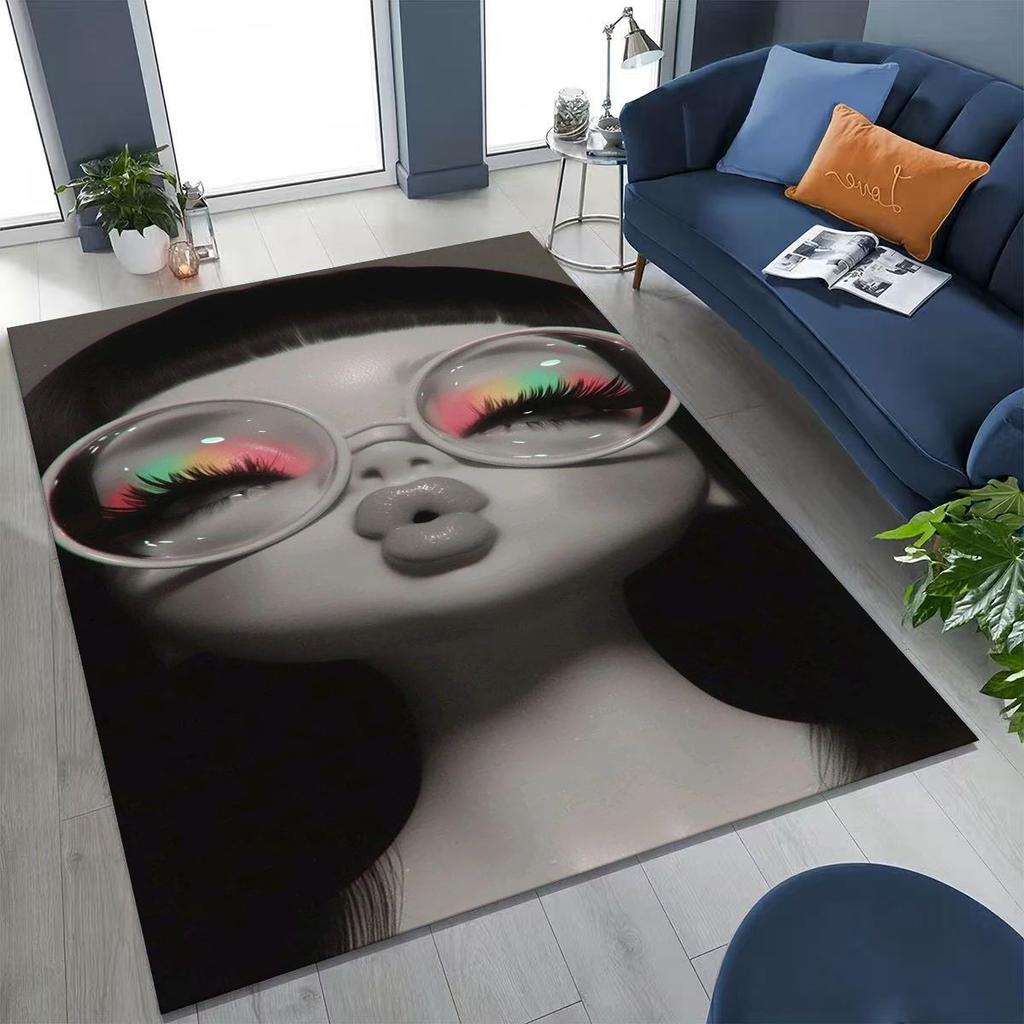 Модный ковер с мультяшным рисунком куклы Братц для спальни, гостиной, дивана, домашний придверный коврик, декор, большой детский игровой противоскользящий коврик, подарок