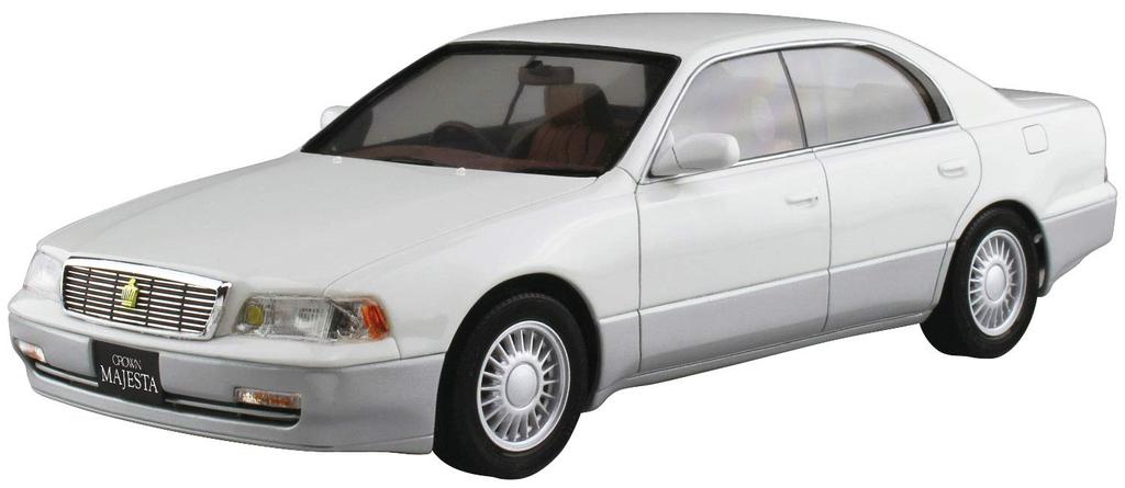 Aoshima Bunka Kyozaisha Модель автомобиля серии Toyota UZS141 Crown Majesta C Type 1991, пластиковая модель 1/24 № 114