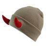 Fashion Knit Hat for Women Men Handwoven Beanie Cap Crochet Hat for Girl Boys Party Devil Horn Hat Novelty Accessories