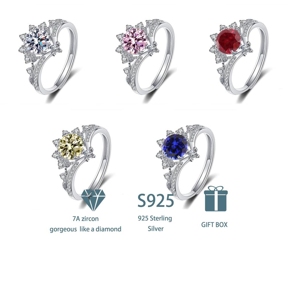 Классическое кольцо из стерлингового серебра 925 пробы 7А с цирконом и муассанитом Tancision для женщин, ювелирные изделия, подарки для свадебной вечеринки