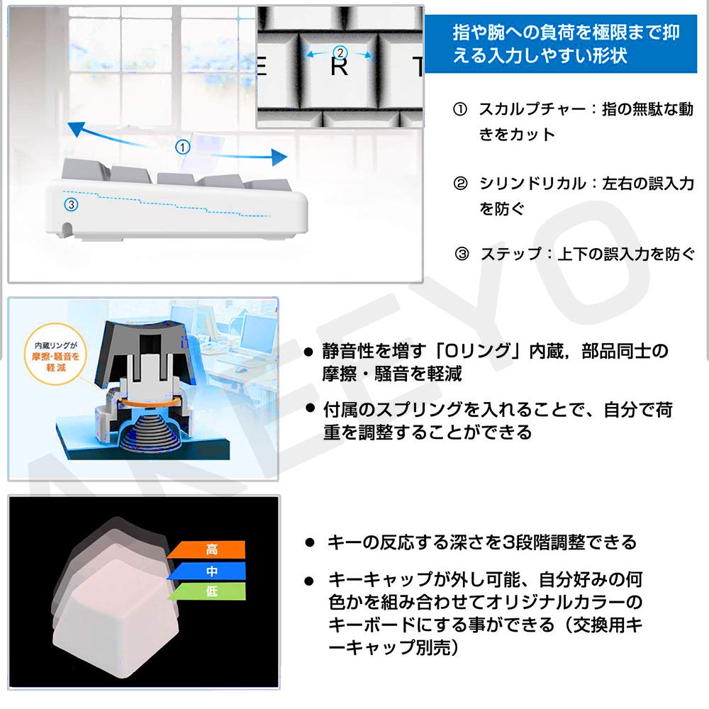 NiZ Ёмкостная Бесконтактная Компьютерная Клавиатура Беспроводная Клавиатура Игровая Клавиатура Клавиатура MINI Маленькая Английская Раскладка Гравированная Совместимая с Нагрузкой 35 г